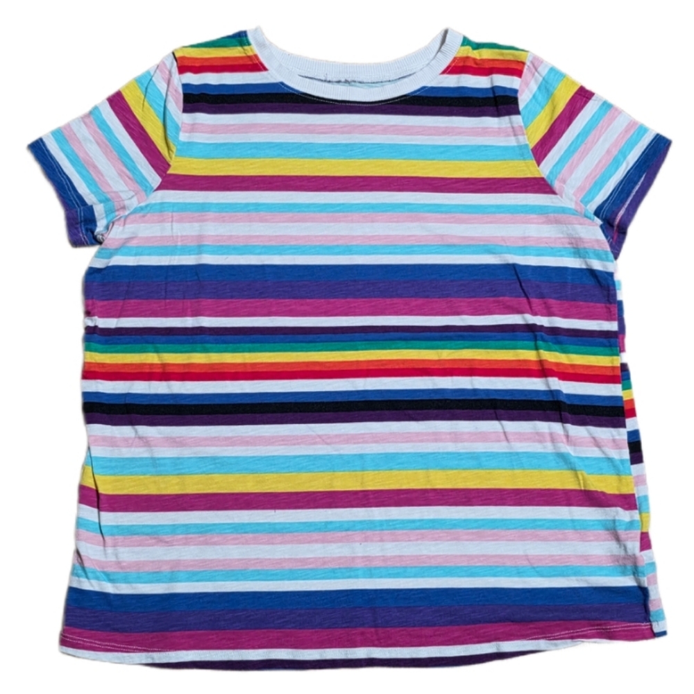 Torrid Classic Fit Women's Multicolor Striped Shortsleeve Tee Size 00